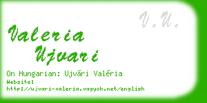 valeria ujvari business card